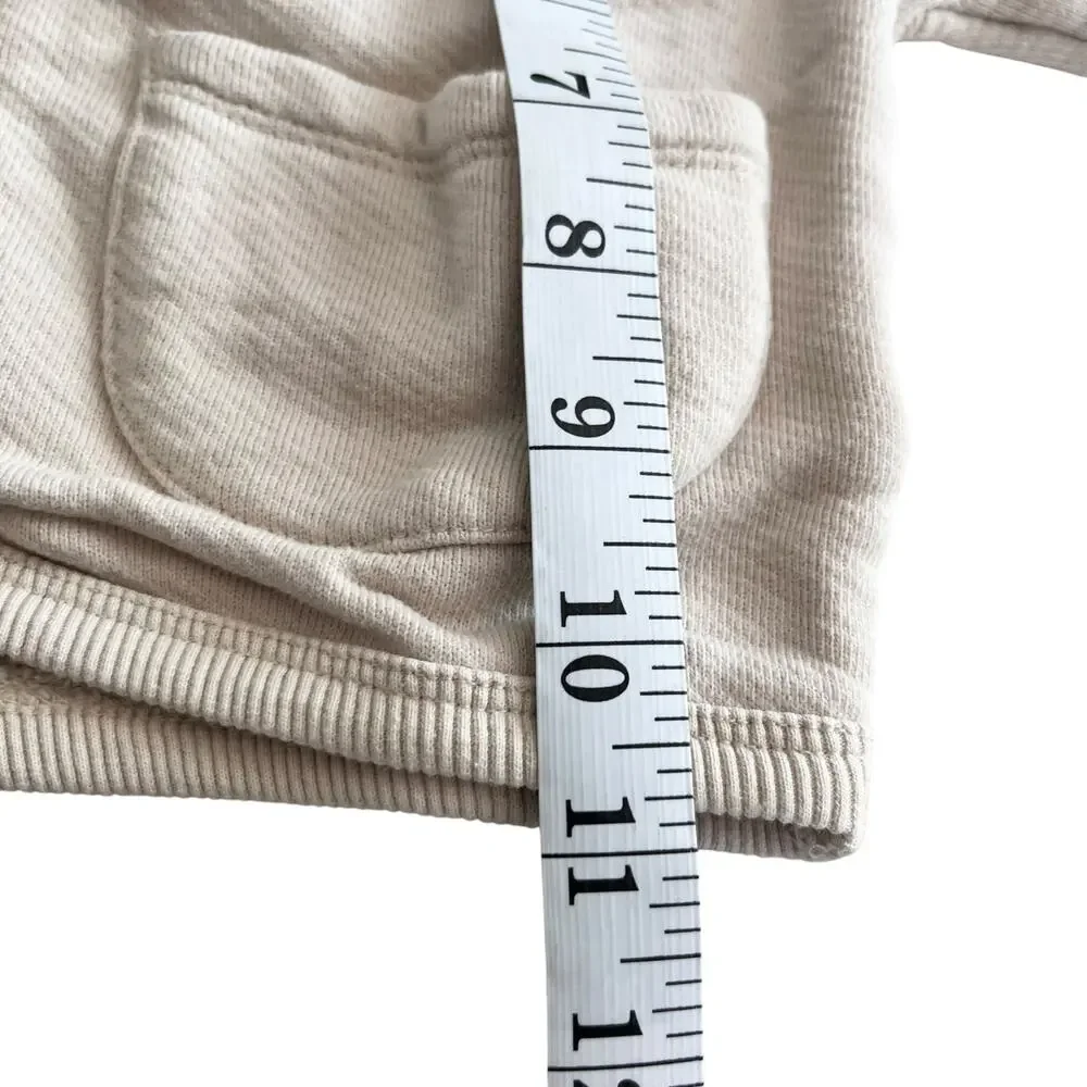 Zara Girls Ecru Neutral Sweatshirt Hoodie size 9-12 months